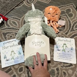 Slumberkins Narwhal & Jelly Fish New in Box